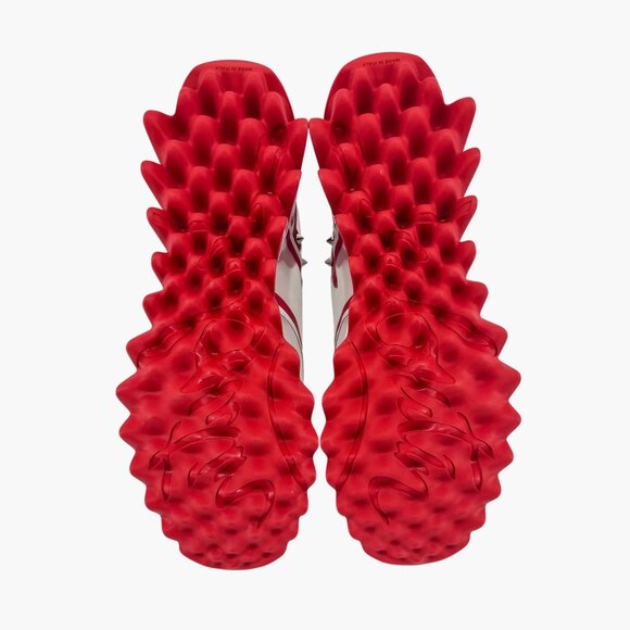 Christian Louboutin Sharkina White Mesh Red Sneakers Size 39.5 US 9.5 Women 6924 - Picture 4 of 15